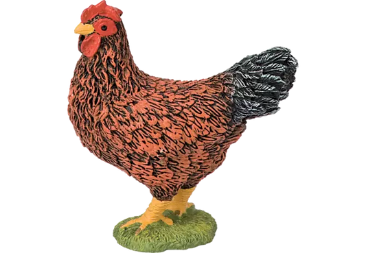 Bullyland Huhn Figur, handbemalt, 5 cm hoch, Maßstab 1:32
