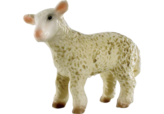 Bullyland Lamm Figur, handbemalt, 5 cm lang
