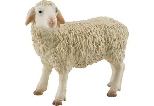 Bullyland Schaf Figur, handbemalt, 8 cm lang
