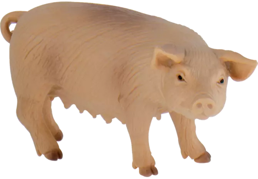 Bullyland Schwein Figur, handbemalt, 10 cm lang
