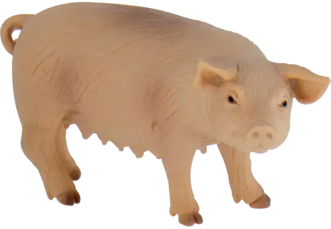 Schwein Figur Bullyland 62311 – naturgetreues Spieltier 10 cm für den Bauernhof