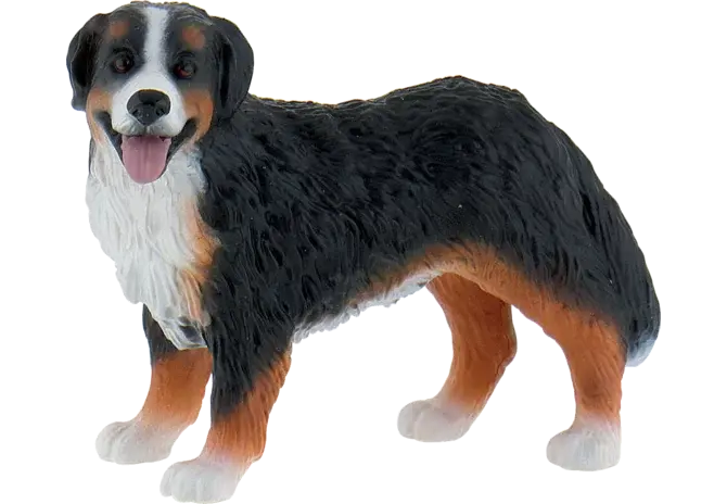 Sennenhund Figur Bullyland 65449 – handbemaltes Spieltier für Bauernhof-Szenen