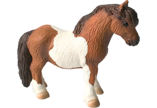 Bullyland Shetlandpony Figur, handbemalt, 10 cm lang
