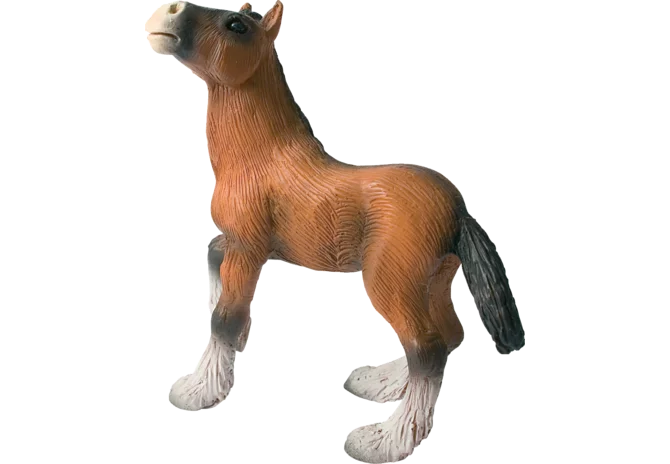 Bullyland Shire Fohlen Figur, handbemalt, 8 cm hoch
