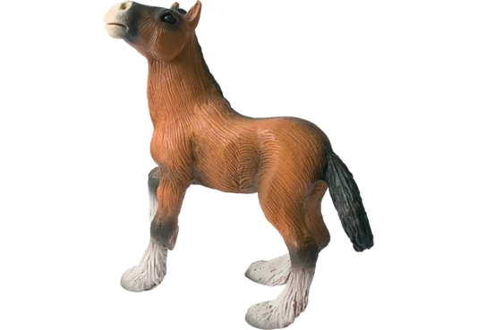 Bullyland Shire Fohlen Figur, handbemalt, 8 cm hoch
