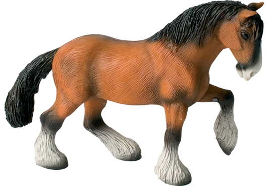 Bullyland Shire Wallach Figur, handbemalt, 16 cm hoch

