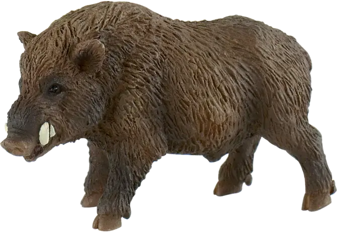 Wildschwein Figur Bullyland 64446 – naturgetreues Spieltier 8 cm aus der Seitenansicht