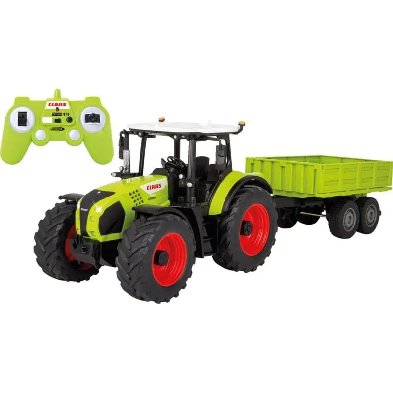 Claas Arion 660 RC-Traktor mit Tandemkipper JAMARA im Maßstab 1:24 von vorne