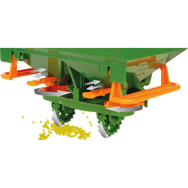 JAMARA Düngerstreuer 1:24 mit Zweischeiben-Streusystem
