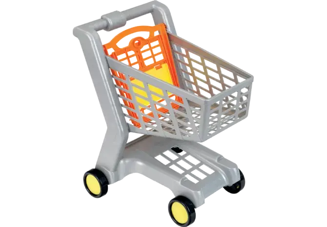 Einkaufswagen Spielzeug klein 9690 – stabiler Mini-Warenkorb für Kinder ab 3 Jahren