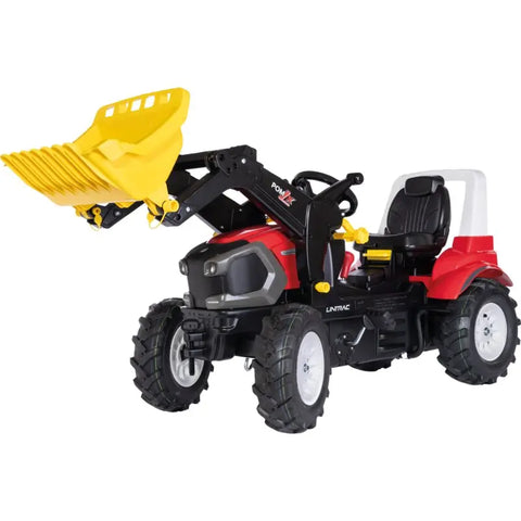 Lindner Lintrac Premium Trettraktor mit Frontlader rollytoys mit Luftreifen seitlich