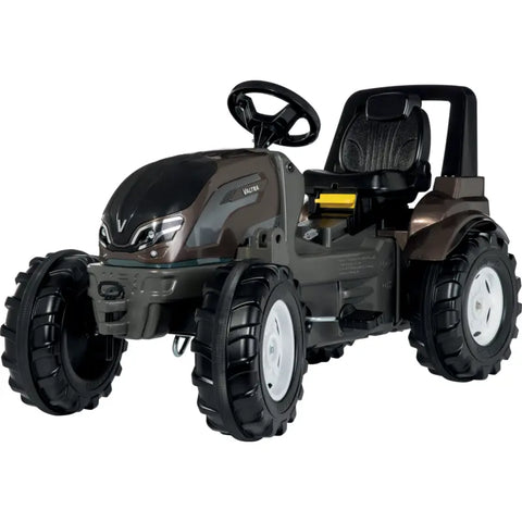 rollyToys FarmTrac Premium Valtra 720033 – roter Kindertraktor mit Valtra-Design für Kinder ab 3