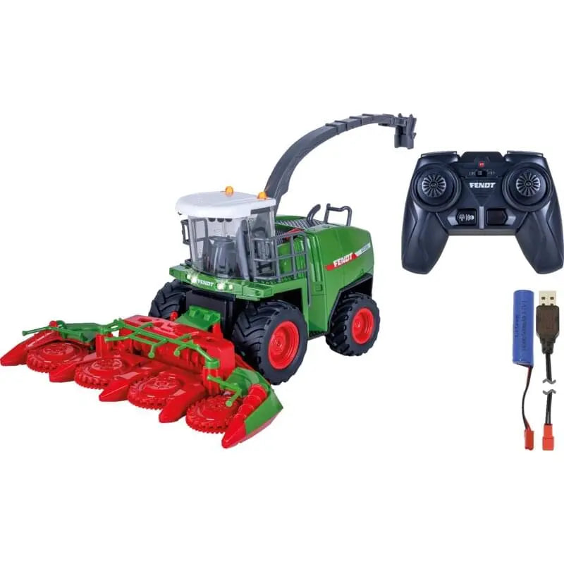 Fendt Katana Feldhäcksler RC 1:24 JAMARA – Frontansicht mit Mais-Schneidwerk