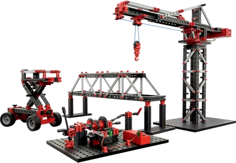 Fischertechnik Maschinenbau Set 536622 mit 500 Bauteilen und E-Motor für Kinder ab 7 Jahren