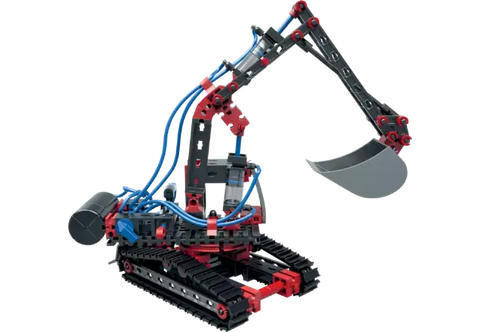 Kettenbagger Pneumatik Fischertechnik 533874 – Baukasten mit 200 Teilen und 5 Modellen