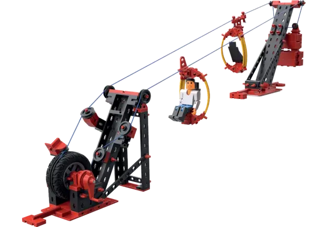 fischertechnik Seilbahn 3 Modelle 564068 – Konstruktionsbauset mit drei Seilbahnvarianten