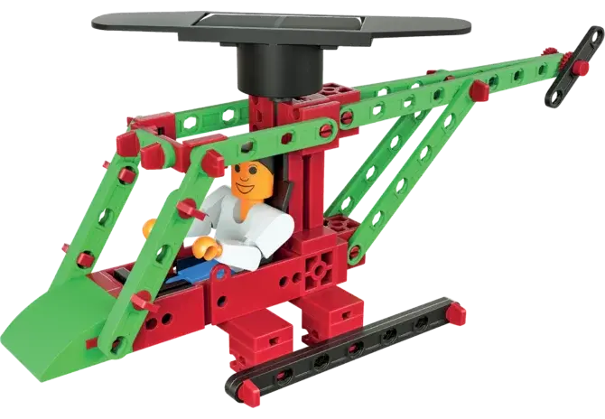 Fischertechnik Solar-Hubschrauber Set 544616 mit Solarrotor und 3 Modellen für Kinder ab 7
