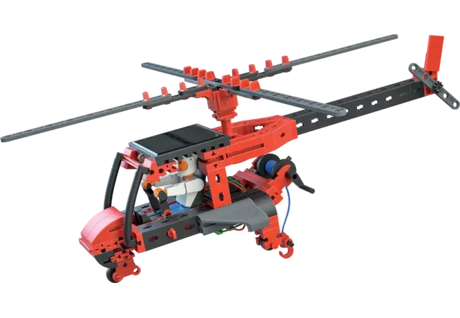 Fischertechnik Solar Power Bauset 559882 mit Hubschrauber und Solarzelle