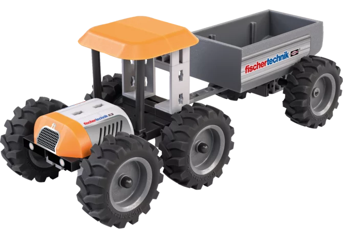 Fischertechnik Traktor mit Anhänger Spielzeug Bausatz
