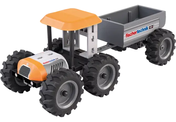 Fischertechnik Traktor mit Anhänger 576107 – robuster Bausatz-Traktor für Kinder