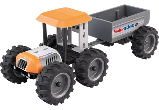 Fischertechnik Traktor mit Anhänger Spielzeug Bausatz
