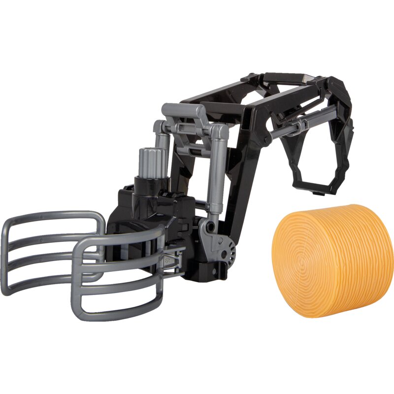 Frontlader 1:24 mit Ballengreifer & Rundballen | JAMARA