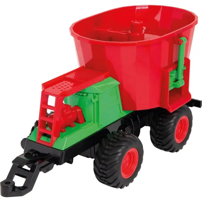 JAMARA Futtermischwagen 1:24 Misch- und Einstreuanhänger Seitenansicht