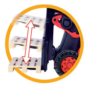 BIG Gabelstapler Linde mit Hupe – inkl. Palette zum Transportieren