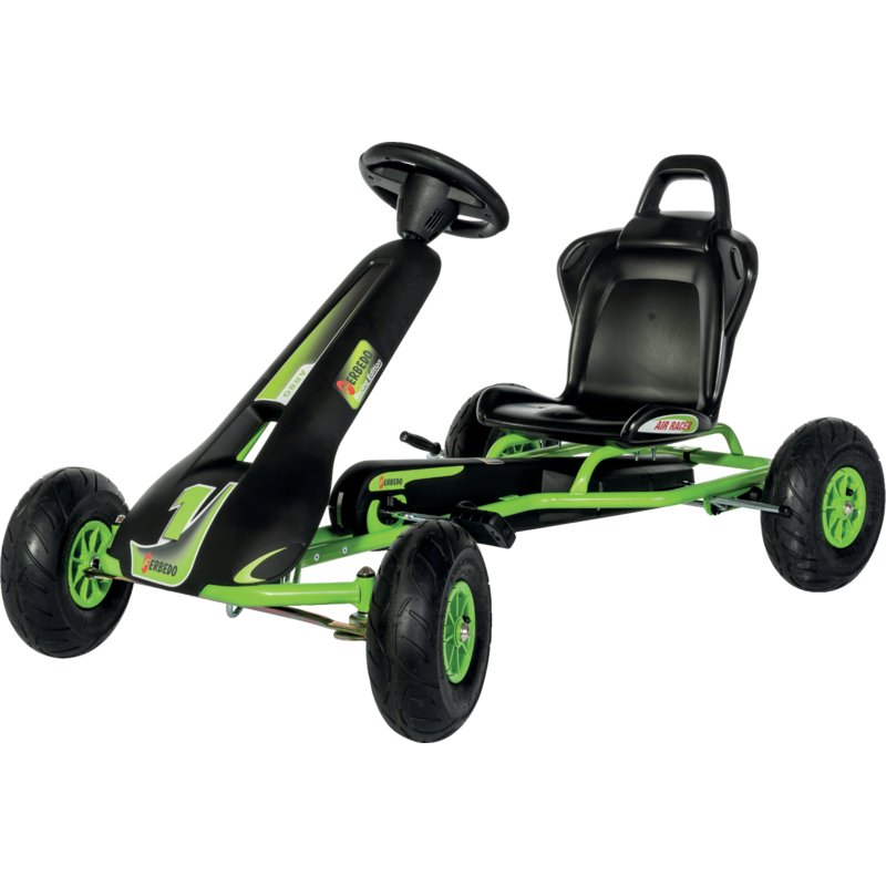 Ferbedo Go-Kart AR8G Grün – Tretfahrzeug für Kinder ab 5 Jahren