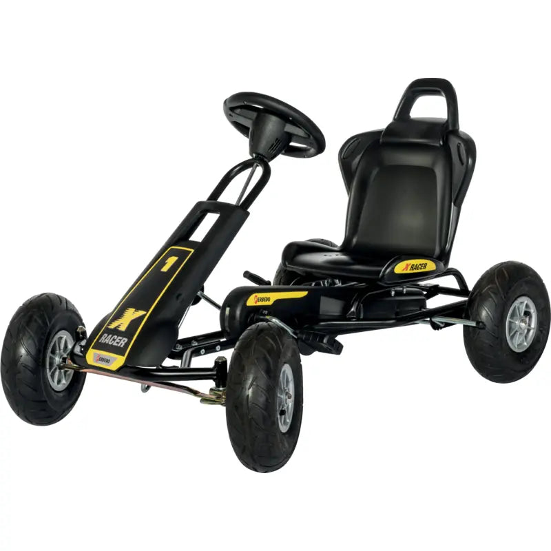 Ferbedo X-Racer Go-Kart 105007 – sportliches Kinderfahrzeug ab 3 Jahren in der Seitenansicht