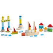HABA Bausteine Basis Bunt Set Mittel mit Baumwolltasche – ToyAward 2024