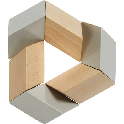 HABA Prismo Kreativ-Bausteine – 16 Holzteile für Kinder ab 5 Jahren