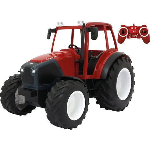 JAMARA Lindner Geotrac RC Traktor 405051 im Maßstab 1:16 mit LED-Frontlicht und Profilreifen