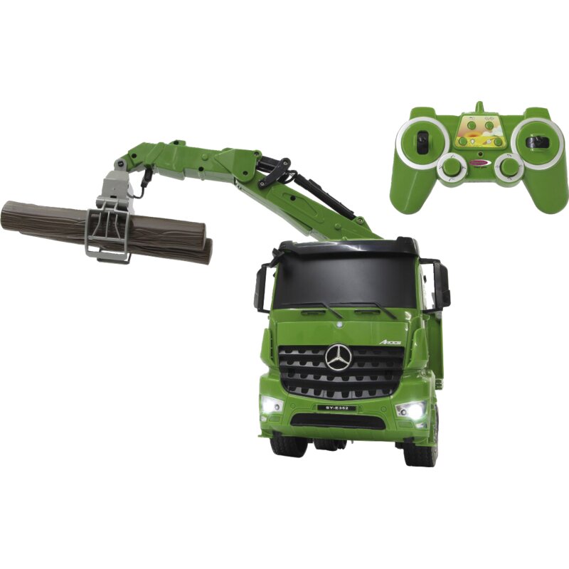 JAMARA Mercedes-Benz Arocs Holztransporter 1:20 ferngesteuert mit Kran und Greifer