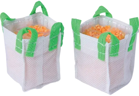 Big Bag Set Kids Globe 570036 – 2 realistische Big Bags im Maßstab 1:32 für Bauernhof-Modelle