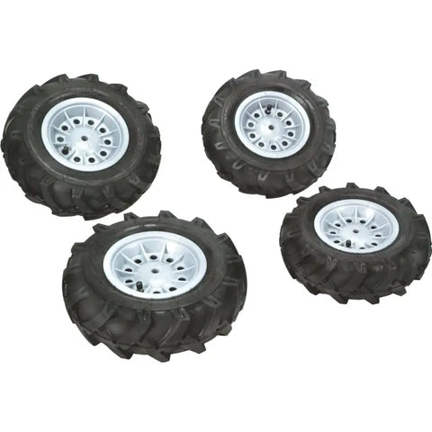 rollytoys Luftbereifung silberne Felge 325x110 – 2 Luftreifen mit silberner Felge im Set
