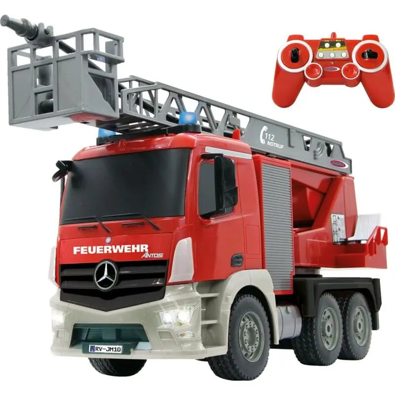 Mercedes-Benz AROCS Feuerwehr Drehleiter RC JAMARA mit ausgefahrener Leiter, Maßstab 1:20