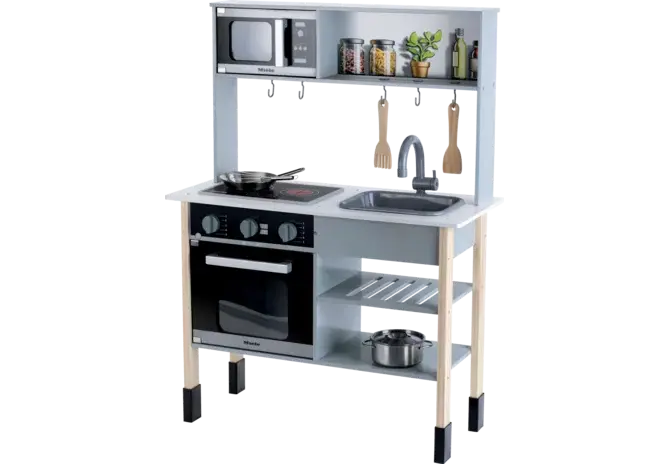 Miele Midi Holzküche klein 7199 – kompakte Kinderküche aus Holz für Kinder ab 3 Jahren