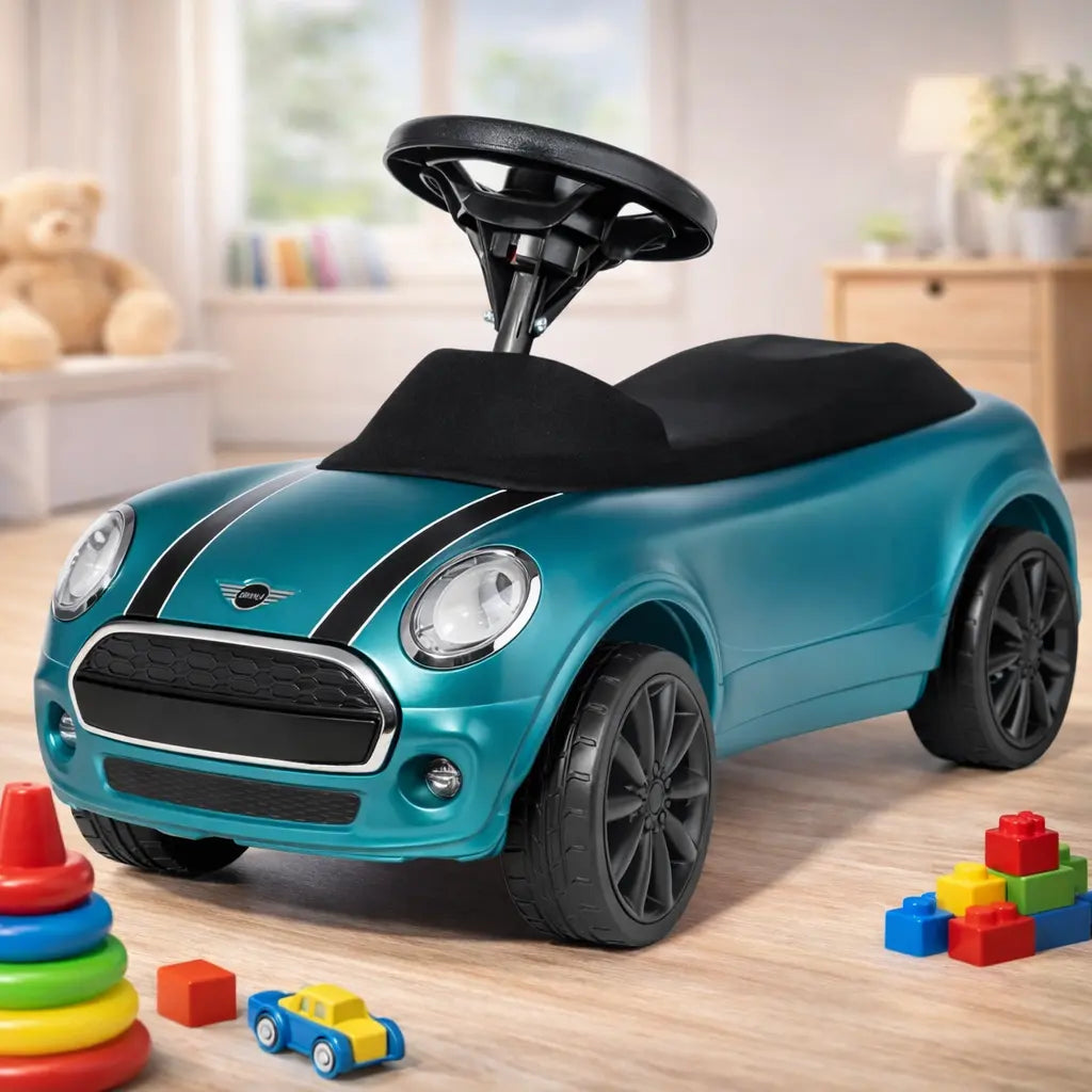RollyToys Mini Blau Rutschfahrzeug – blaues Kleinkind-Rutschauto ab 1 Jahr
