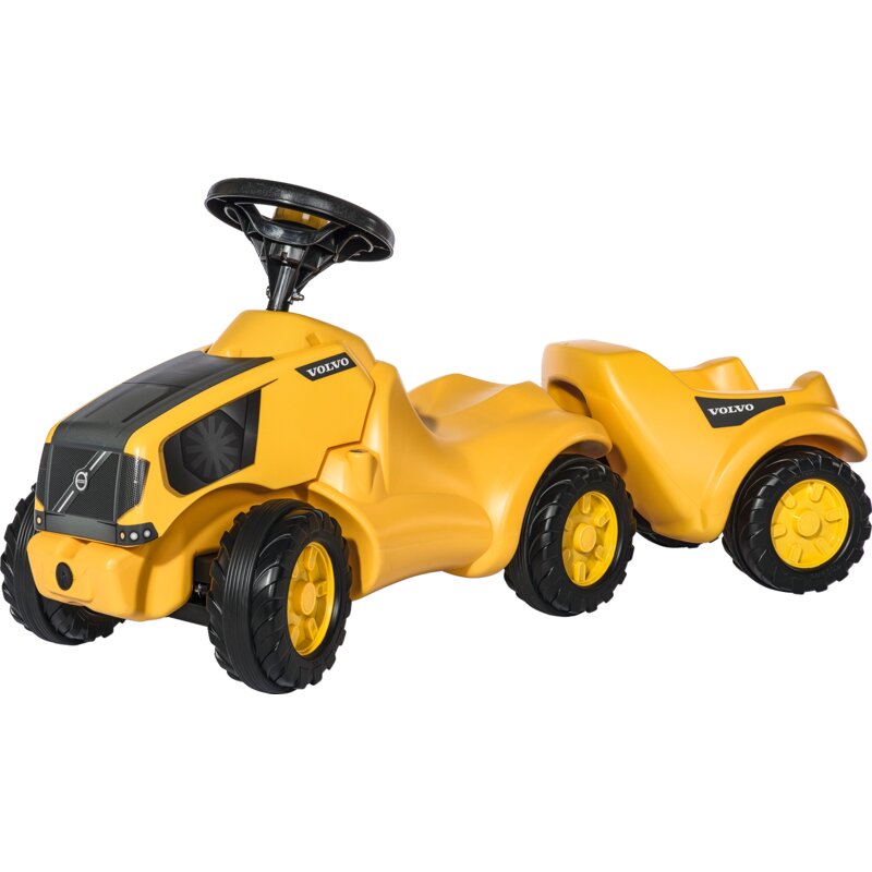 Rutscher rollytoys minitrac Volvo mit Anhänger – Spielzeug-Traktor für Kinder ab 1 Jahr