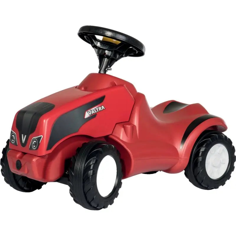RollyToys Minitrac Valtra Rutschfahrzeug in Rot – Seitenansicht