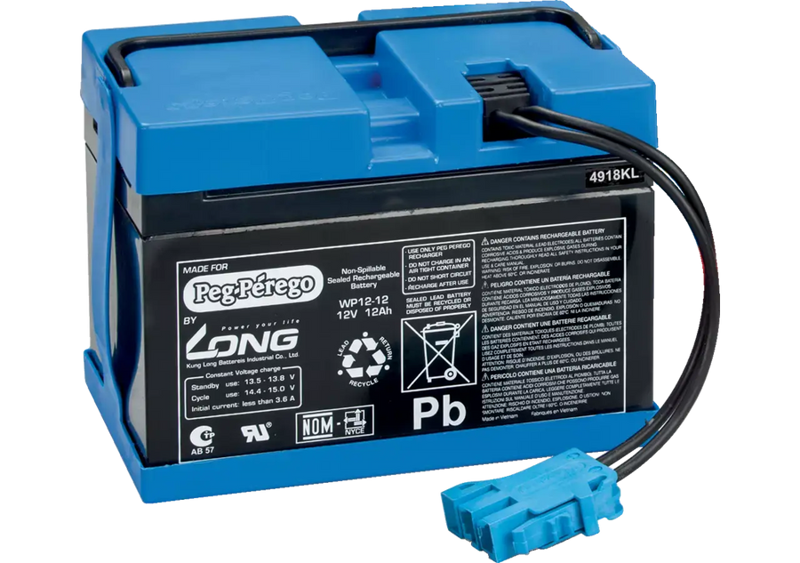 Peg-Perego Ersatzbatterie 12V 12Ah KB0036 – leistungsstarke 12-Volt-Batterie für Elektrofahrzeuge
