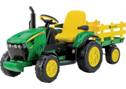Peg-Perego John Deere Ground Force Traktor OR0047 mit Anhänger in grün-gelb
