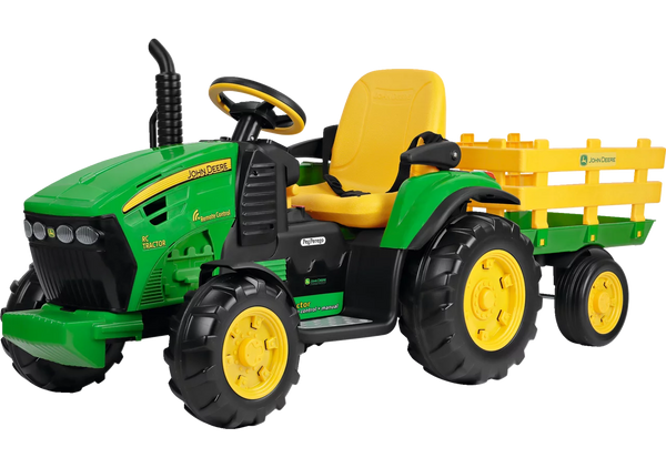 Peg-Perego John Deere RC Traktor mit Fernsteuerung für Kinder ab 1 Jahr
