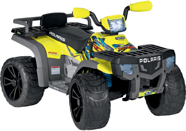 Peg-Perego Polaris Sportsman PRO Citrus 24V Elektro-Quad für Kinder ab 6 Jahren
