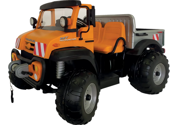 Peg-Perego Unimog TAURUS Elektro-Utility-Truck mit zwei Sitzen für Kinder
