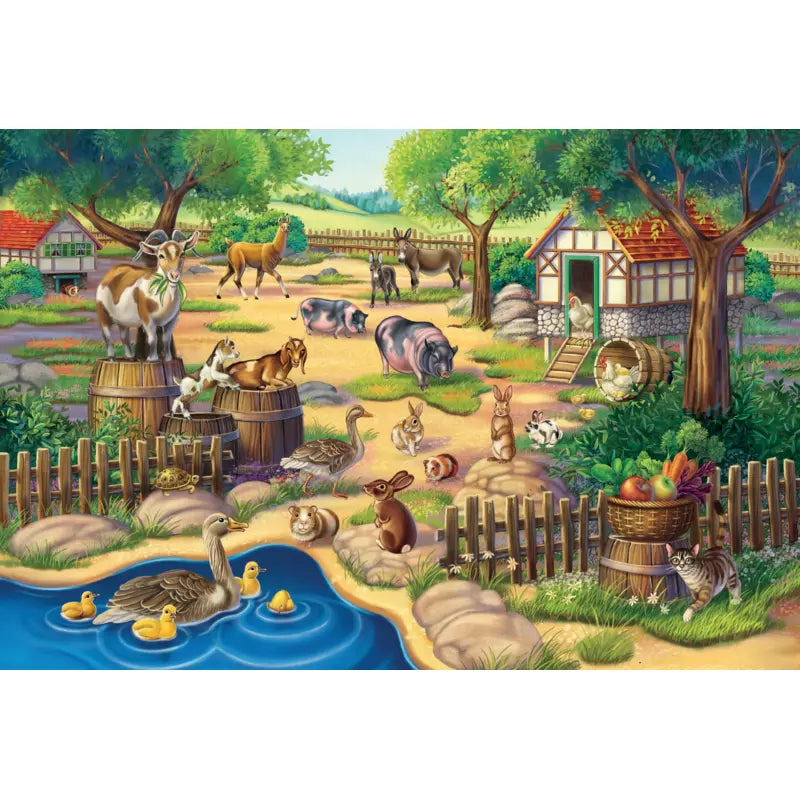 Bunte Tiermotive des Kinderpuzzles Alle meine Lieblingstiere von Schmidt Spiele