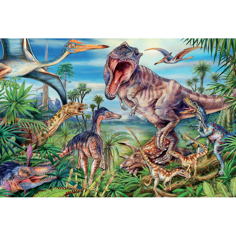 Puzzle "Bei den Dinosauriern" – Schmidt Spiele (Kinderpuzzle)
