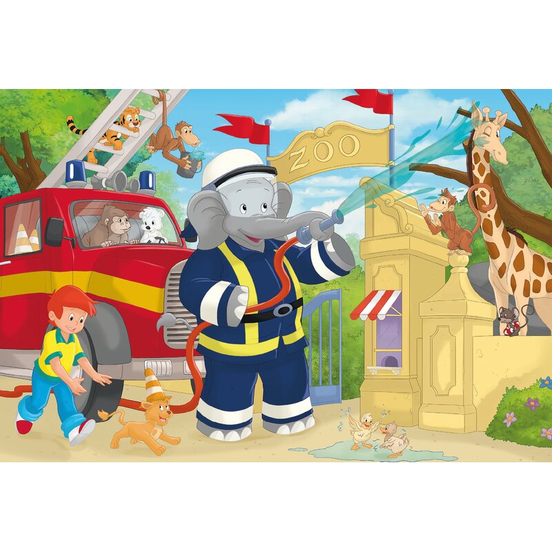 Puzzle Benjamin Blümchen immer im Einsatz – Schmidt Spiele (Kinderpuzzle)