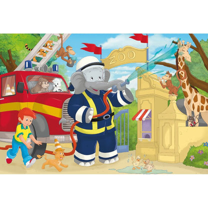Puzzle Benjamin Blümchen immer im Einsatz – Schmidt Spiele (Kinderpuzzle)
